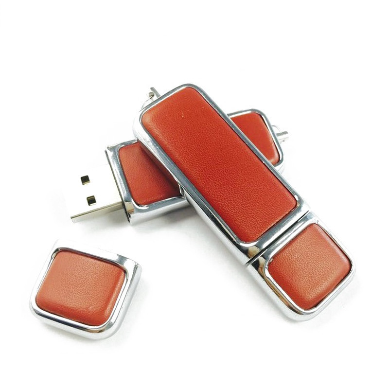 Leather simple usb flash drive 