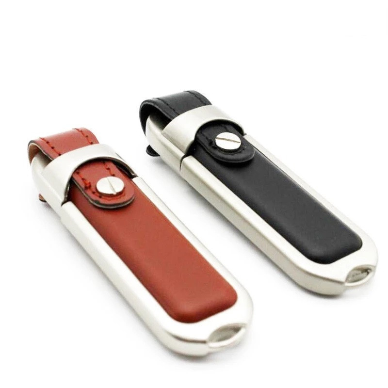 Leather buckle usb flash drive