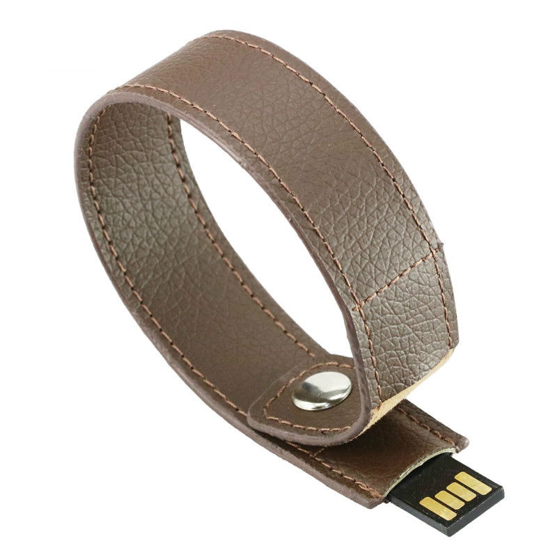 Leather bracelet usb flash drive
